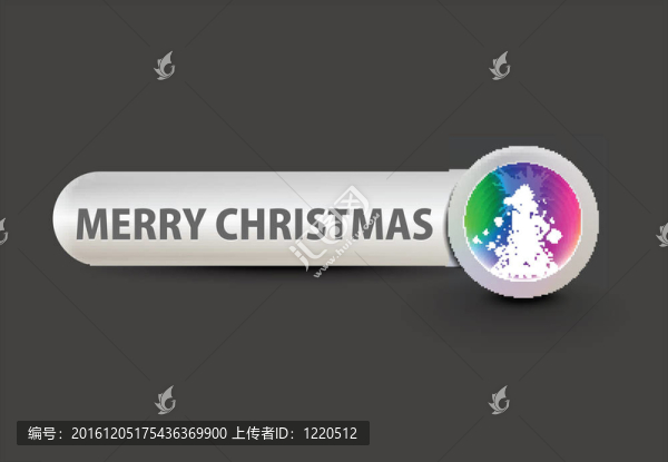 圣誕節(jié)有光澤的按鈕
