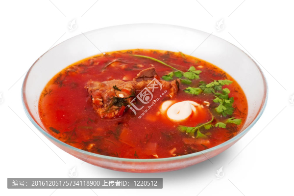 甜菜根和白菜湯