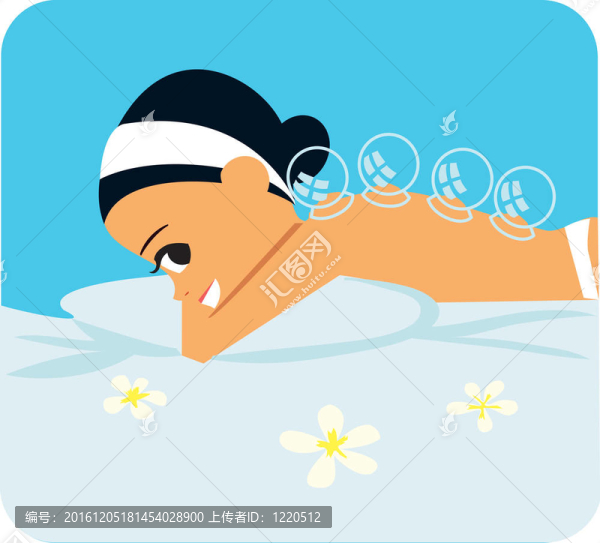 日間水療中心的插圖