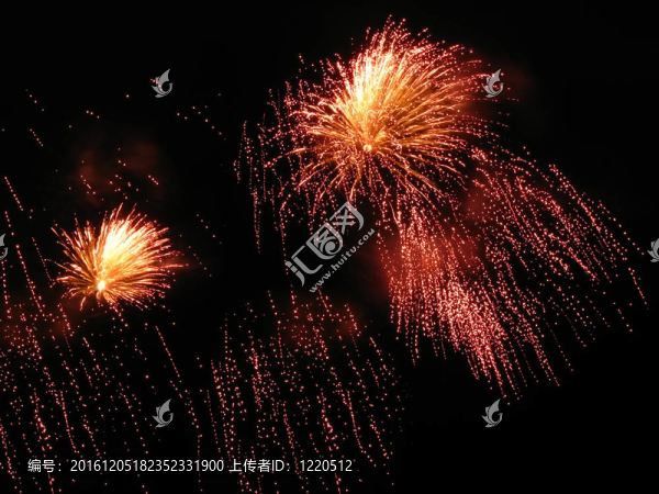 五彩繽紛的煙花