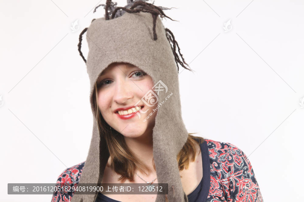 漂亮女孩的帽子