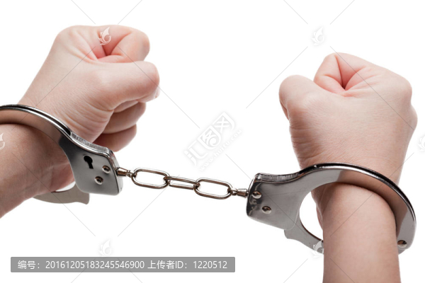 手銬的手