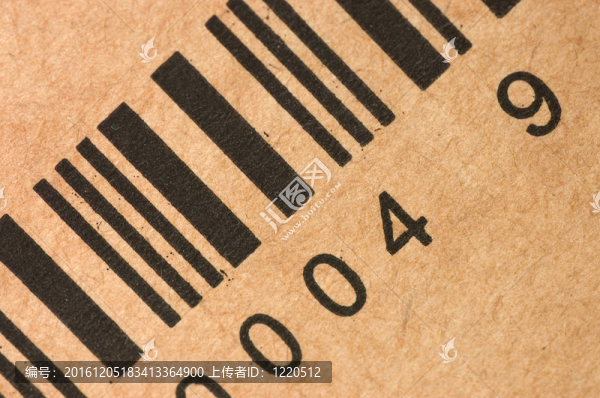 盒子上的條形碼