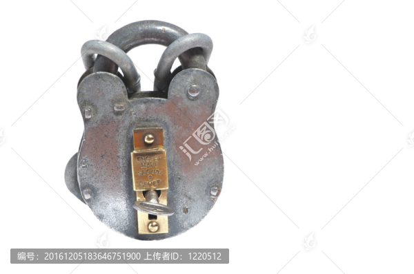 閃亮的英語掛鎖和鏈條