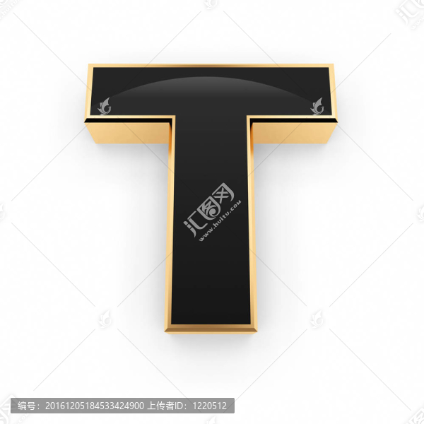 金屬字母T