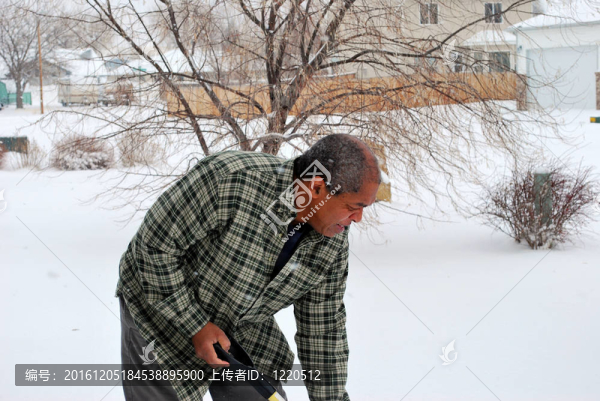 冬天的雪。