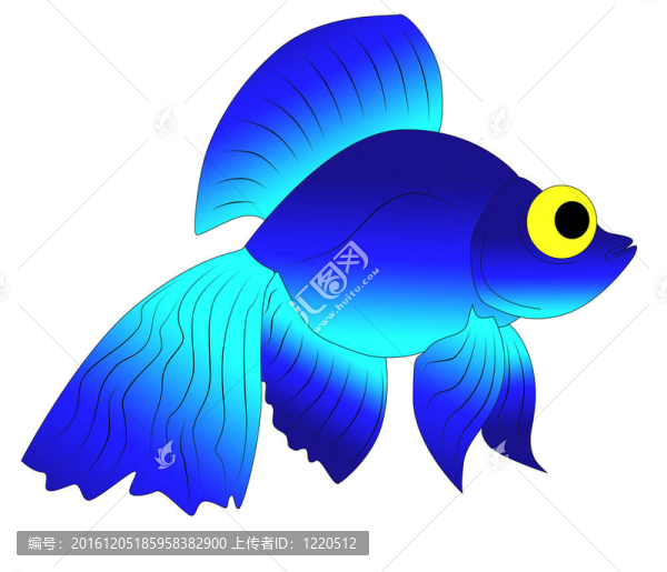 五顏六色的玩具魚