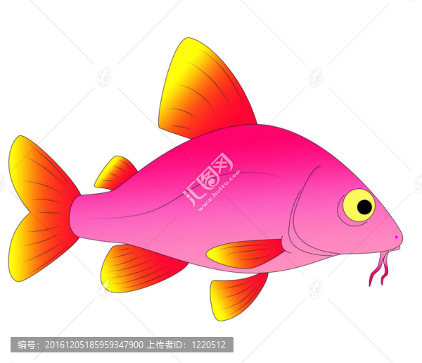 五顏六色的玩具魚