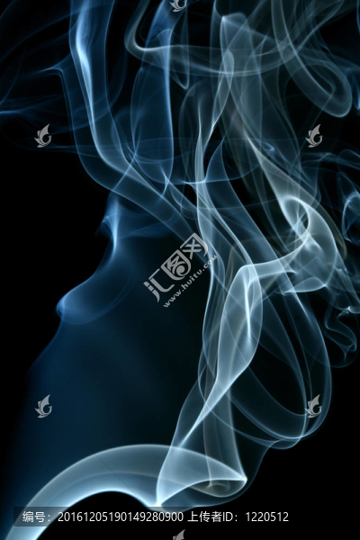 藍色的煙霧