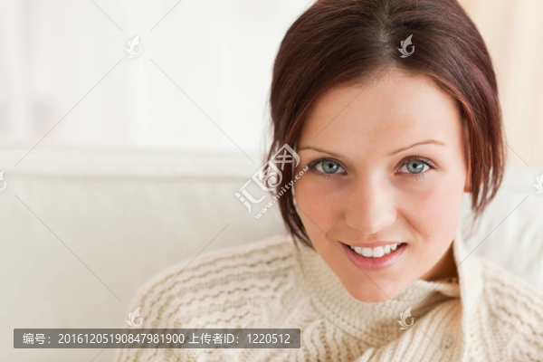 一個可愛女人的特寫鏡頭