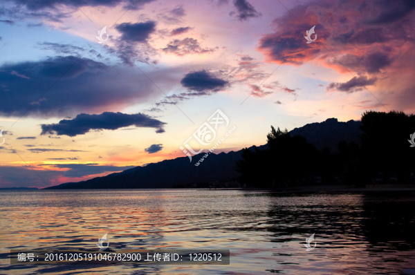 海邊的夕陽
