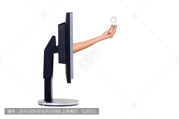 電腦顯示器。概念。