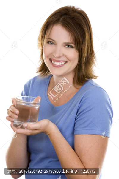 帶水的休閑女人