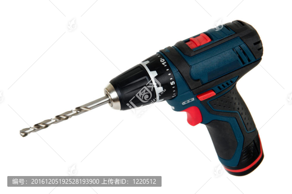 在白色背景上隔絕的無(wú)繩電動(dòng)工具