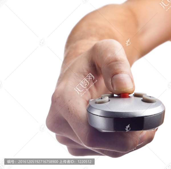 在手上的遙控器