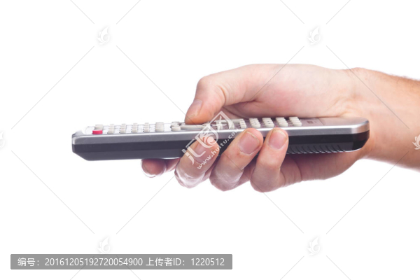 在手上的遙控器