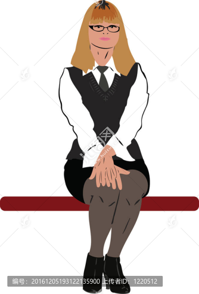 金發(fā)女郎戴領(lǐng)帶
