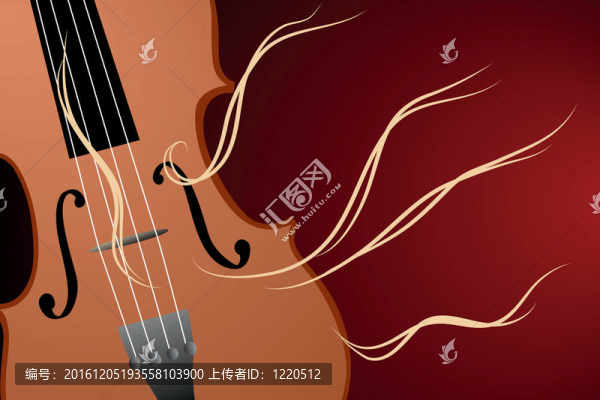 插畫的小提琴