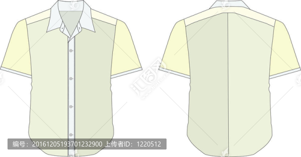 領(lǐng)襯衫藍(lán)色黃色色調(diào)