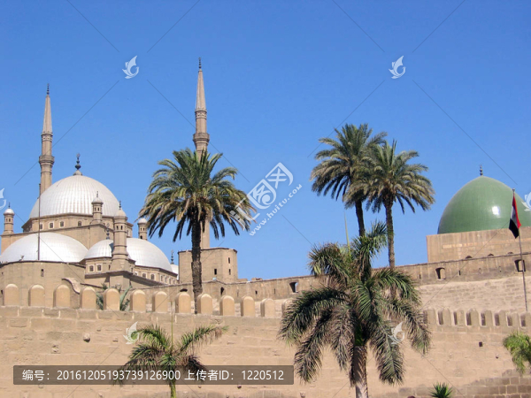 Mohammad,Ali清真寺在開羅埃及