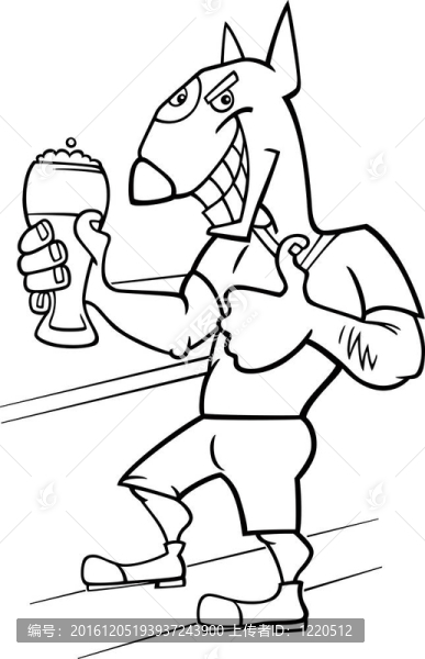 囂獍人杯啤酒
