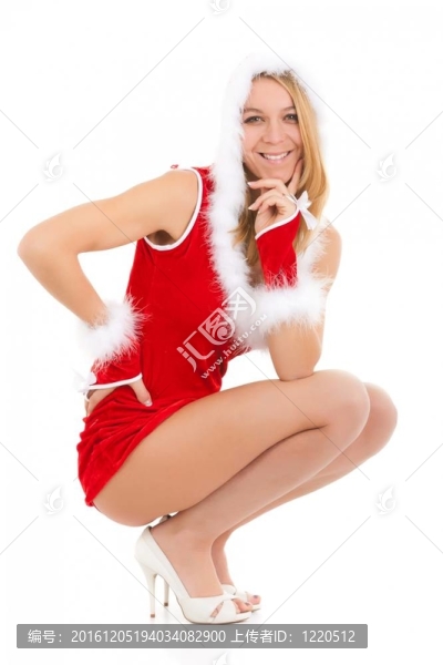 圣誕節(jié)的魅力女人