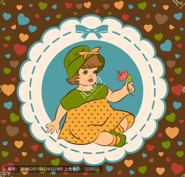 舊貨卡通小女孩