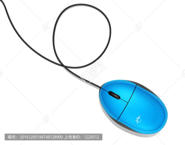 藍色的電腦鼠標(biāo)