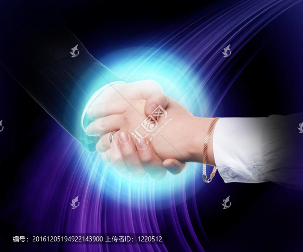 兩個生意人握手
