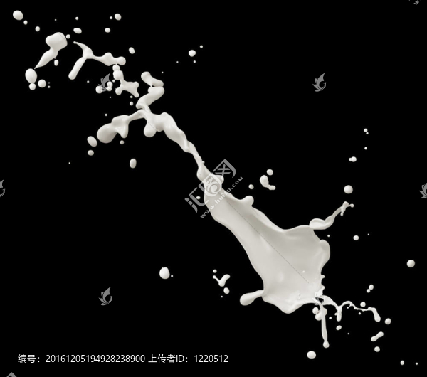 牛奶濺