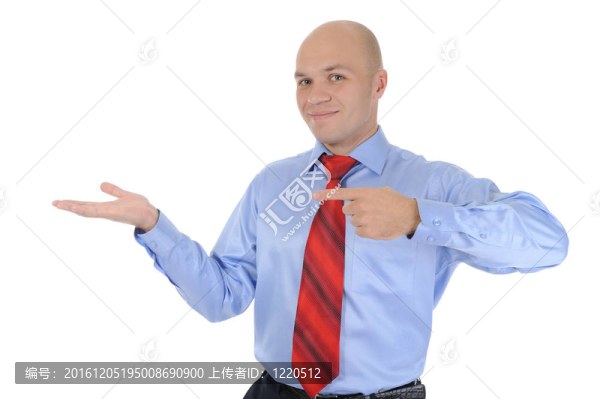 商人手里拿著一件夾克
