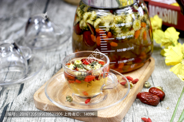 紅棗杞子菊花茶