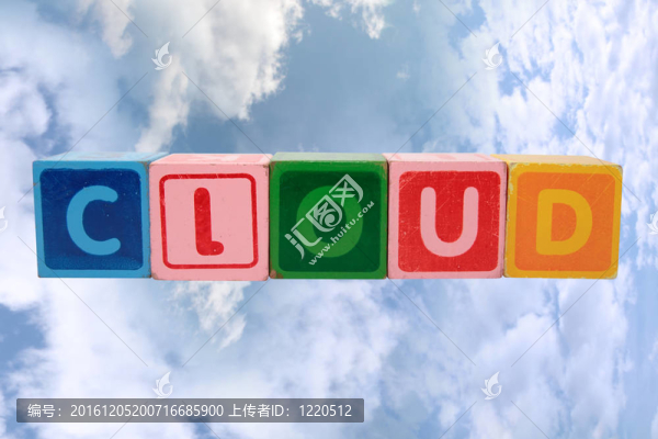 玩具積木中的云
