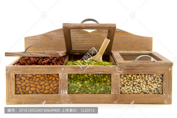商店貨架上的豆類