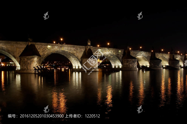 夜幕下的查理士橋