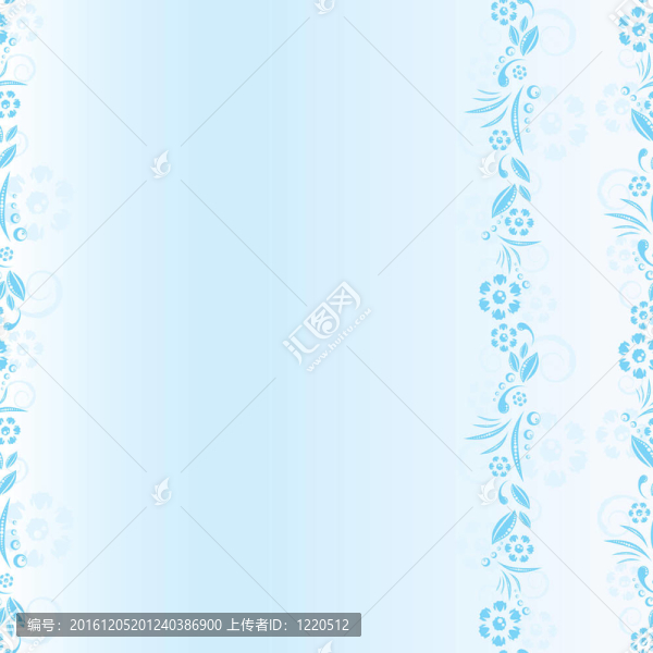 無縫藍(lán)色花紋
