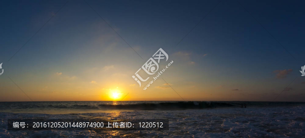 海上日落