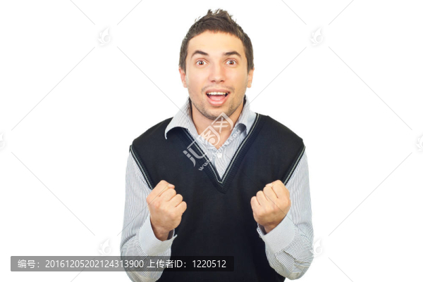 歡呼的年輕人