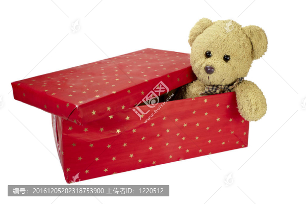 禮品盒泰迪熊生日快樂