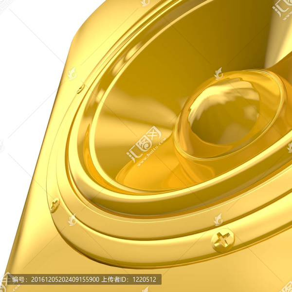 白色的金色音箱