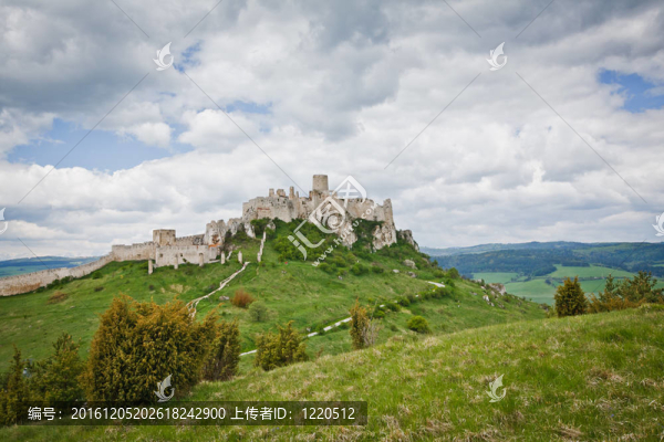 Spissky,hrad,castle在斯洛伐克聯(lián)合國(guó)教科文組織列入世界遺產(chǎn)的紀(jì)念碑；