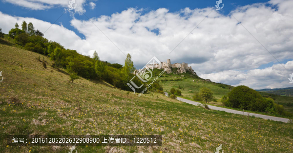 Spissky,hrad,castle在斯洛伐克聯(lián)合國教科文組織列入世界遺產(chǎn)的紀念碑；