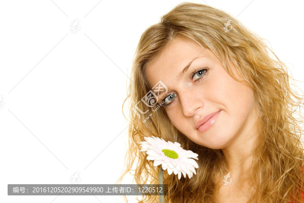 女人與花