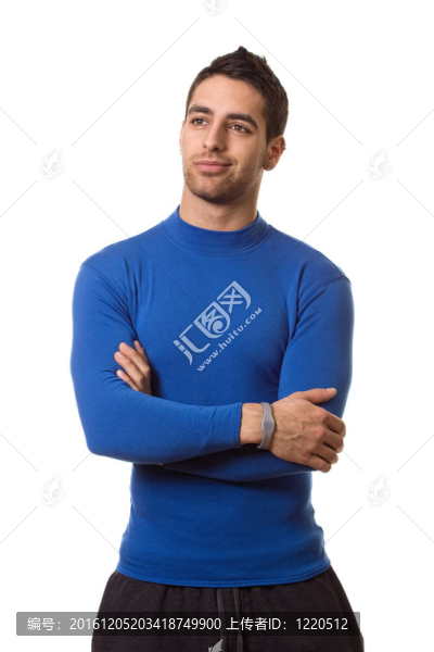 穿藍(lán)襯衫的男人