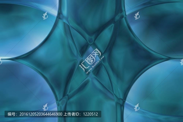 異形藍(lán)色水晶紋理