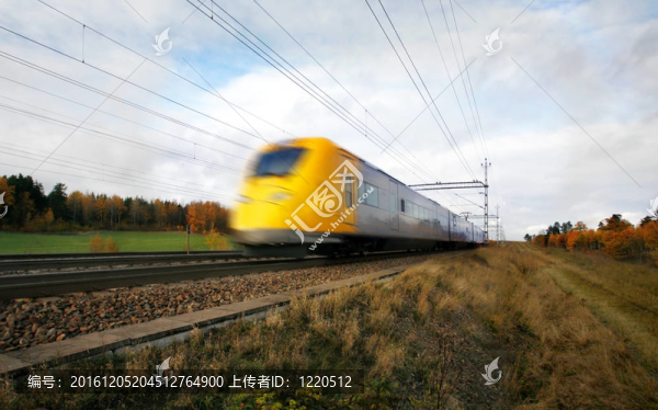 具有運動模糊的快速列車