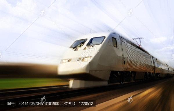 具有運(yùn)動(dòng)模糊的快速列車(chē)