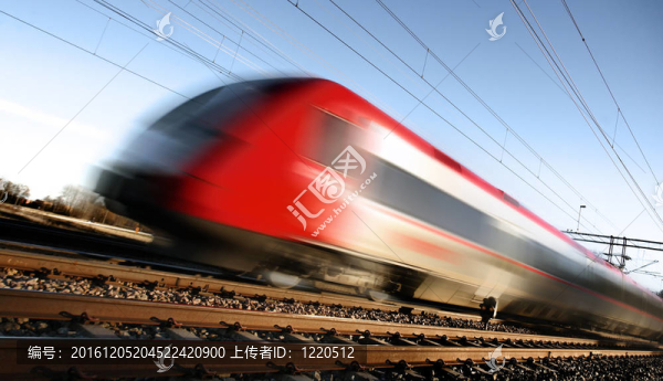 具有運(yùn)動(dòng)模糊的快速列車(chē)
