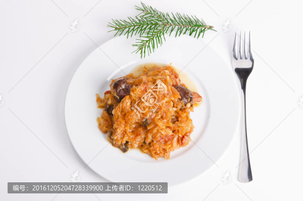在波蘭種煙熏肉酸菜