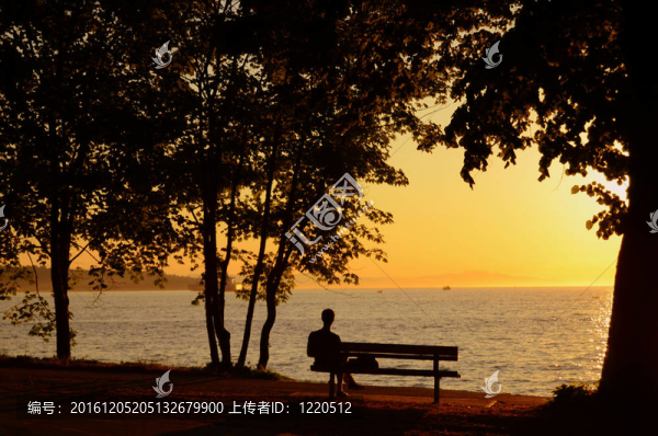 日落海濱公園人